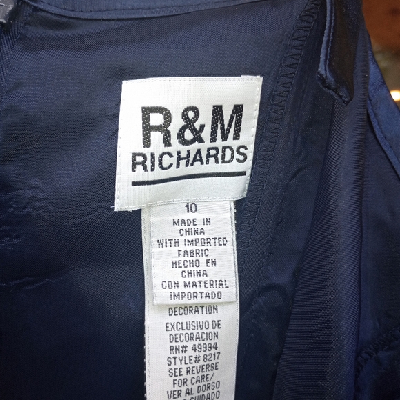 NWT R&M Richards size 10 blue formal dress - Picture 4 of 4